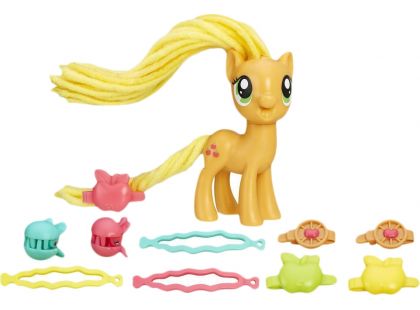 My Little Pony Poník s kadeřnickými doplňky AppleJack