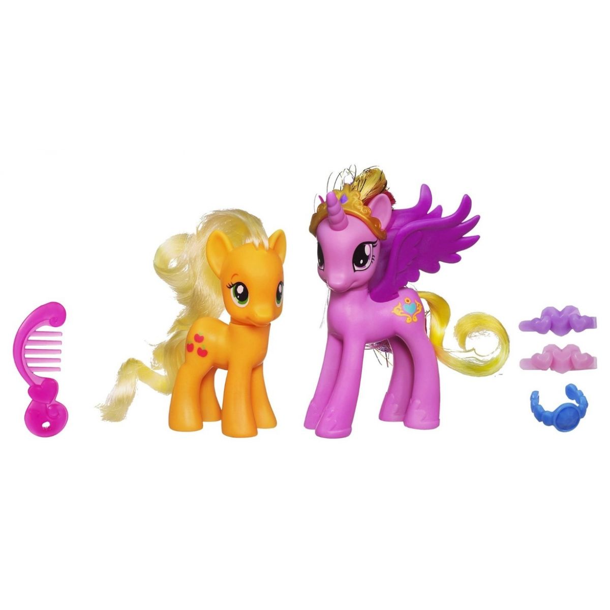 My Little Pony Princezna s kamarádkou a doplňky - Cadance a Applejack