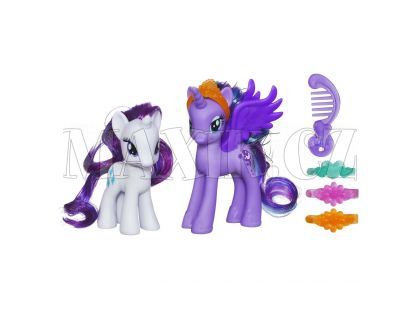 My Little Pony Princezna s kamarádkou a doplňky - Luna a Rarity