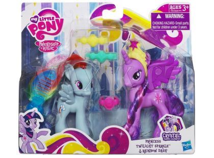My Little Pony Princezna s kamarádkou a doplňky - Luna a Rarity