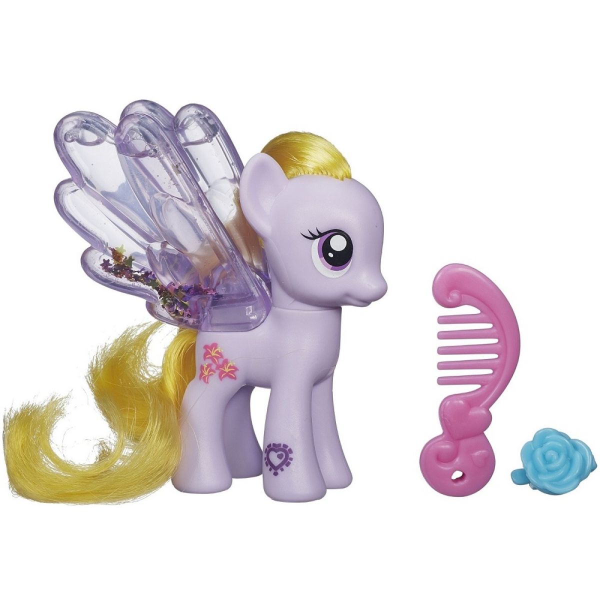My Little Pony Průhledný poník s třpytkami a doplňkem - Lily Blossom