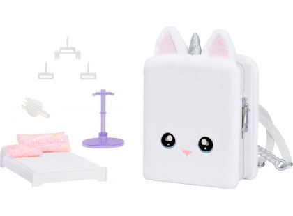 Na! Na! Na! Surprise Batoh s pokojíčkem (3 v 1) bílý jednorožec - Poškozený obal