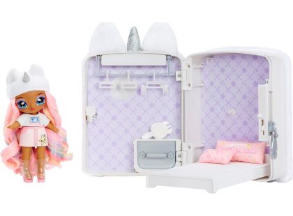 Na! Na! Na! Surprise Batoh s pokojíčkem (3 v 1) bílý jednorožec - Poškozený obal