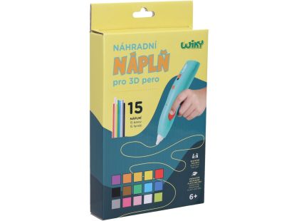 Náhradní náplně do 3D pera WIKY 15x3 m