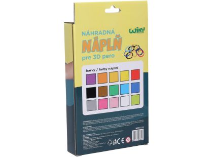 Náhradní náplně do 3D pera WIKY 15x3 m