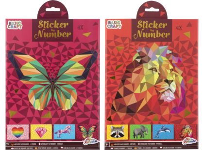 Nalepování samolepek podle čísel A4