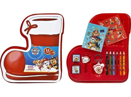 Naplněná bota Santa Clause 12 ks Tlapková patrola