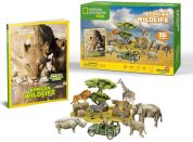 National Geographic Kids 3D Puzzle Africká divočina - 69 dílků