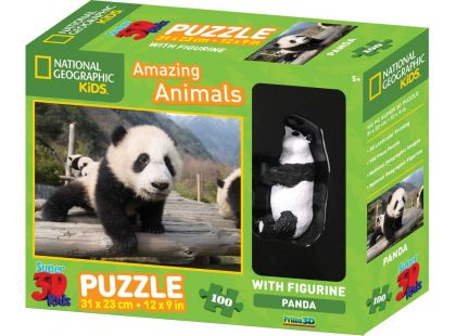 National Geographic Kids 3D Puzzle Panda 100 dílků figurka