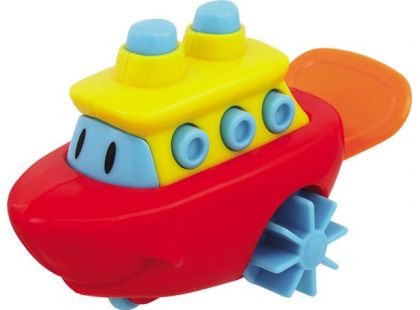 Navystar Natahovací hračka do vody - červená loď