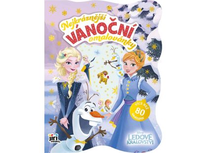 Nejkrásnější vánoční omalovánky se samolepkami Ledové království