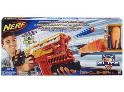 Nerf Demolisher na šipky a mega střely
