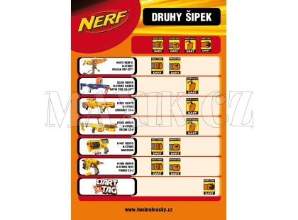 NERF náhradní šipky DART TAG (16 ks) HASBRO 93337