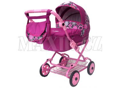 Nestor Kočárek pro panenky Lily Č.1 tamvě fialový