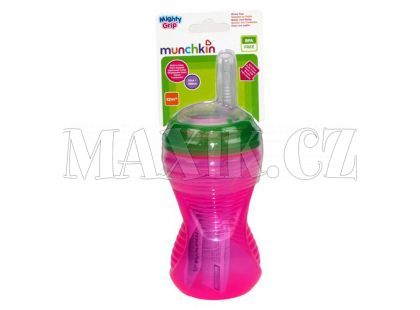 Netekoucí hrneček s brčkem 296ml Munchkin růžový