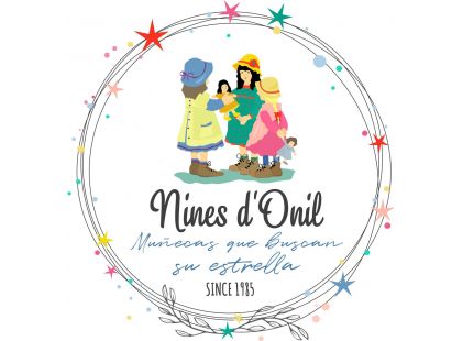 Nines Černoška s miminkem s vlasy 45 cm 32330