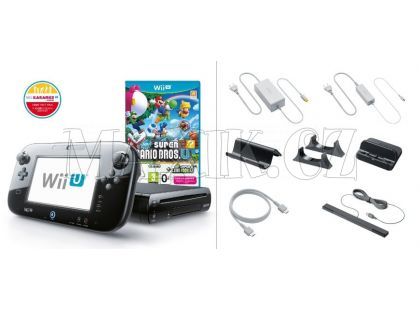 Nintendo Wii U Black Premium Pack 32GB + New Super Mario Bros.U + New Super Luigi U