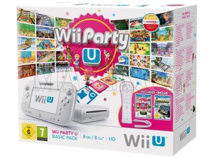 Nintendo Wii U White Basic Pack 8GB + Nintendoland & Wii Party U