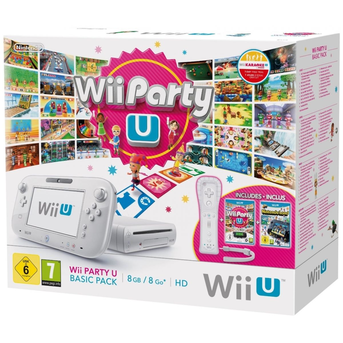 Nintendo Wii U White Basic Pack 8GB + Nintendoland & Wii Party U