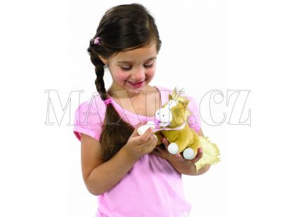 Novorozená zvířátka Animagic 17cm - Koník béžový