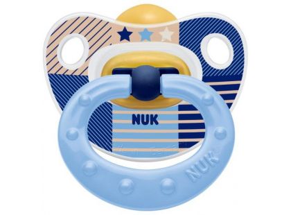Nuk Dudlík Classic Happy Kids 0-6m - Modrý pruhy
