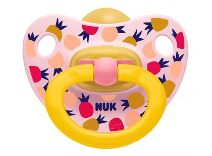 NUK Dudlík Classic Happy Kids, LA, ,V2 6-18m ananas růžový
