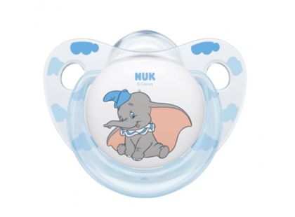 NUK Dudlík Disney Classic SI, V2 6-18m Dumbo modrý