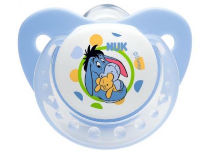 Nuk Dudlík Trendline Disney Medvídek Pú silikon 0-6m. - Modrá Nuk Dudlík Trendline Disney Medvídek Pú silikon 0-6m. - Modrá