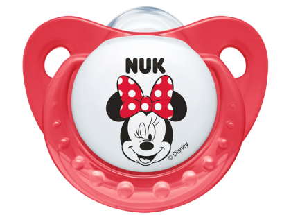 Nuk Dudlík Trendline Disney Mickey 0-6m - Červený