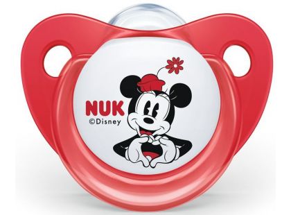Nuk Dudlík Trendline Disney Mickey SI, V1 0-6m Červený Mickey Mouse