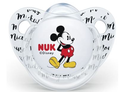Nuk Dudlík Trendline Disney Mickey SI, V1 0-6m transparentní Mickey Mouse