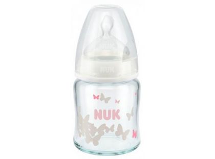 Nuk First Choice Láhev sklo 120ml - Bílá Nuk First Choice Láhev sklo 120ml - Bílá