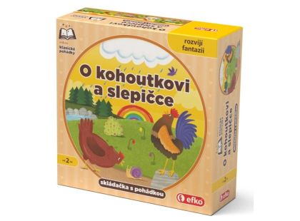 O kohoutkovi a slepičce - skládačka s pohádkou