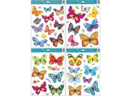 Anděl Okenní fólie Barevní motýli 42 x 30 cm obrázek 3