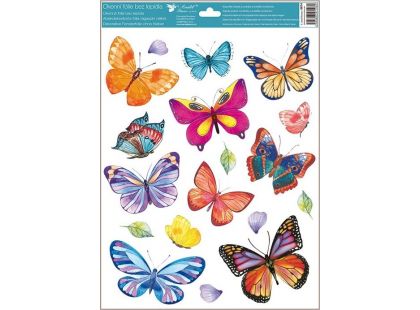 Anděl Okenní fólie Barevní motýli 42 x 30 cm obrázek 1