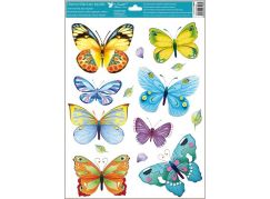 Anděl Okenní fólie Barevní motýli 42 x 30 cm obrázek 4