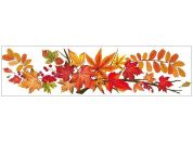 Okenní fólie pruh s podzimním listím 59 x 15 cm č.3