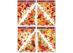 Okenní fólie rohová 38 x 30 cm, podzimní listí
