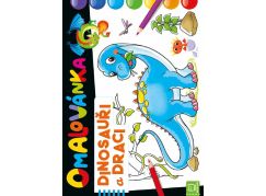 Omalovánka - Dinosauři a draci