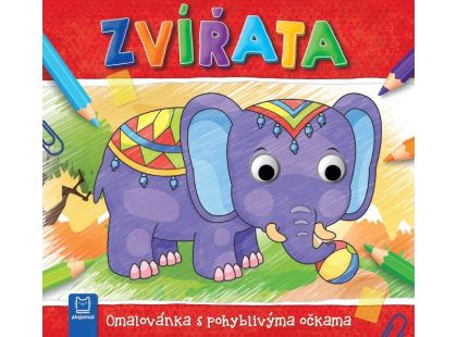 Omalovánka s pohyblivýma očkama – Zvířata