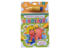 Omalovánka s vodním fixem. Dinosauři