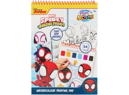 Omalovánky s vodovkami Spidey
