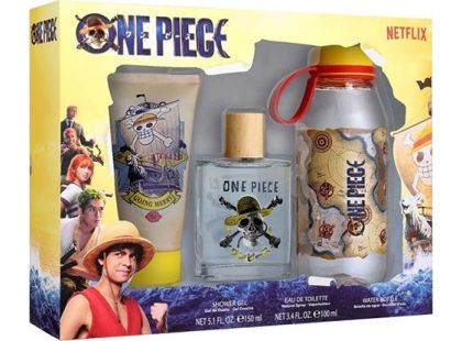 One Piece dárkový set EDT 100 ML + sprchový gel 150 ml + láhev na vodu