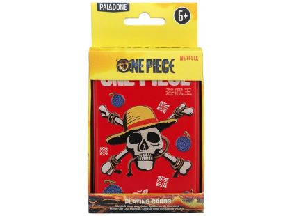 One Piece hrací karty (plechový box)