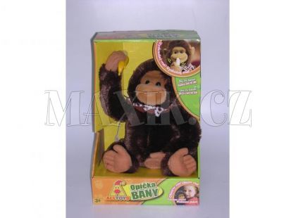 Opička Bany - interaktivní 23cm