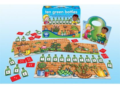 Orchard Toys Deset zelených lahví