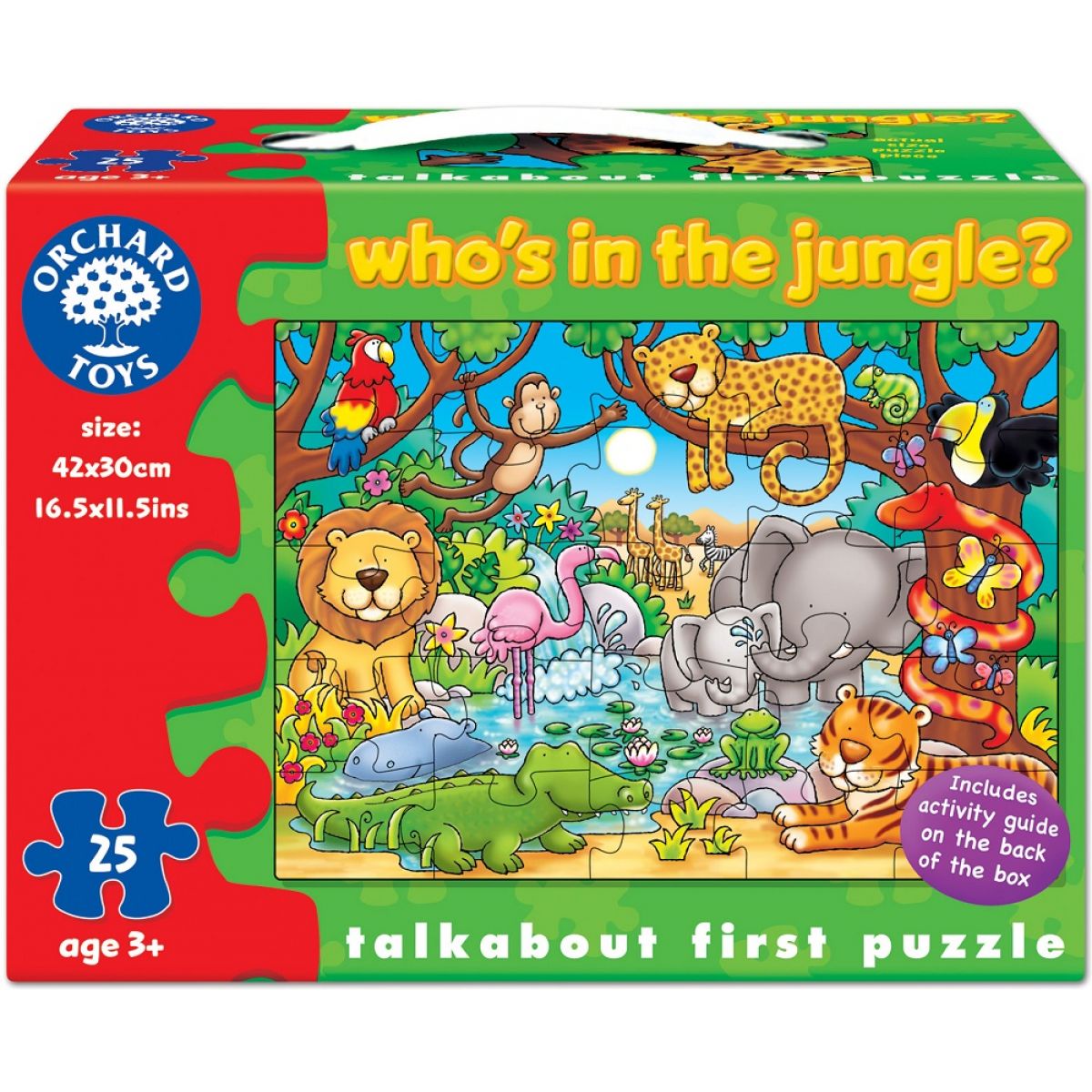 Orchard Toys Puzzle Kdo žije v džungli? 25dílků