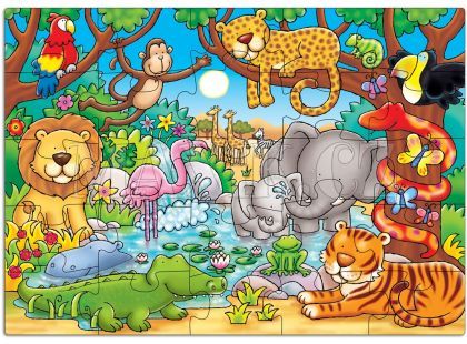 Orchard Toys Puzzle Kdo žije v džungli? 25dílků