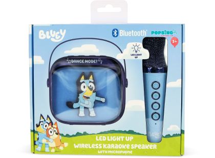 OTL Technologies Bluey PopSing LED Karaoke Speaker with Mic
