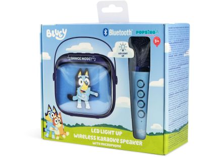 OTL Technologies Bluey PopSing LED Karaoke Speaker with Mic